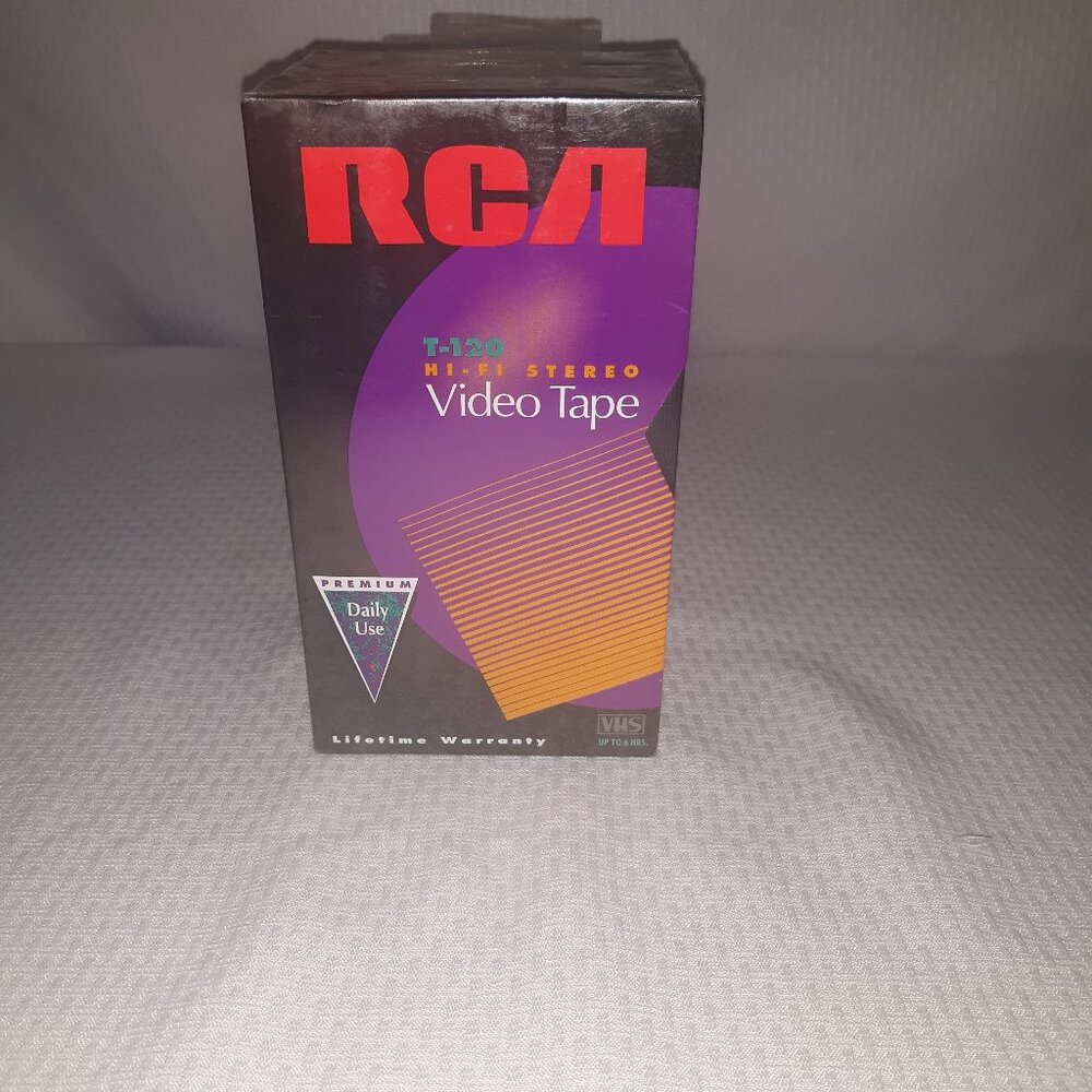 RCA VHS Video Tapes T-120 6 Hour HI-FI Stereo - SEALED - Set Of 3